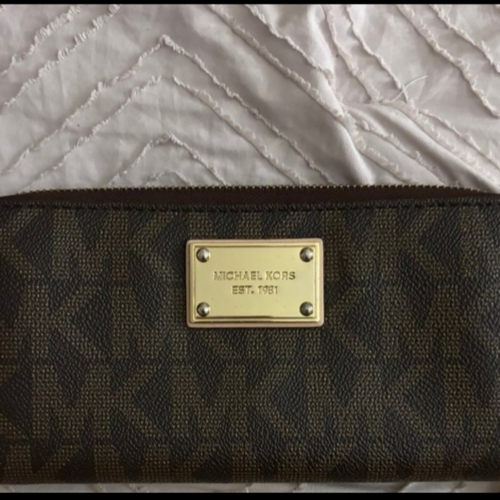 Michael Kors Dark Brown Grayson Satchel With Matching Wallet - Picture 5 of 6